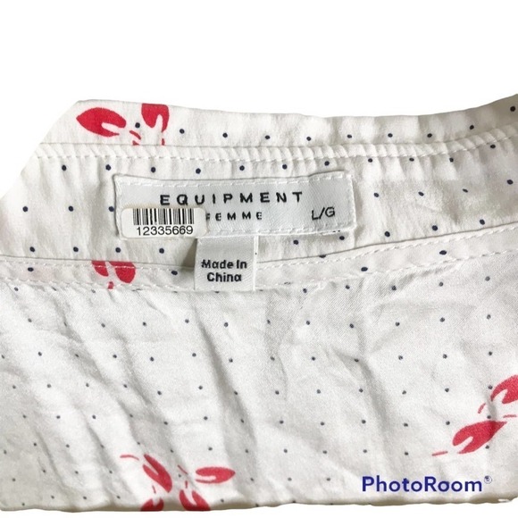 Equipment Alloura V-Neck Cap-Sleeve Silk Blouse - Picture 6 of 9